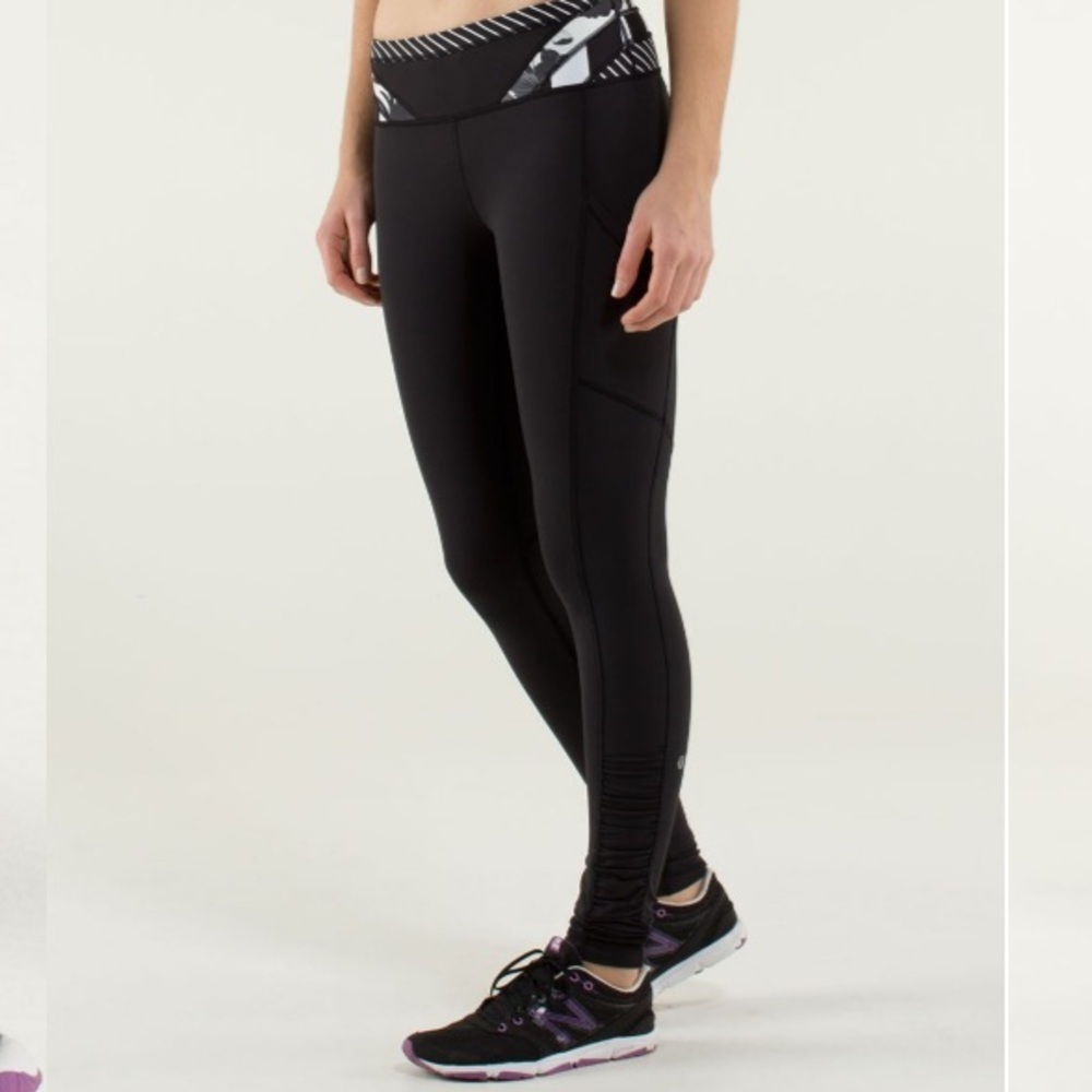 Lululemon Speed Tight cozy Black Women's Athletic Leggings size 6
